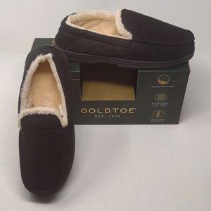 GOLDTOE Men's Slippers with Memory Foam